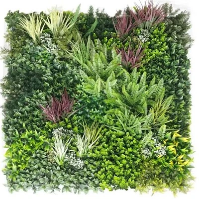 Urban Greenery Lorategi Bertikal Artifiziala Horma Panel Berdea 40×40in 11 SQ FT - UV erresistentea - Merkataritza-maila
